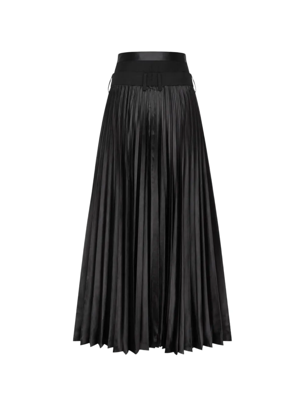 Junya Watanabe pleated layered trousers Zwart