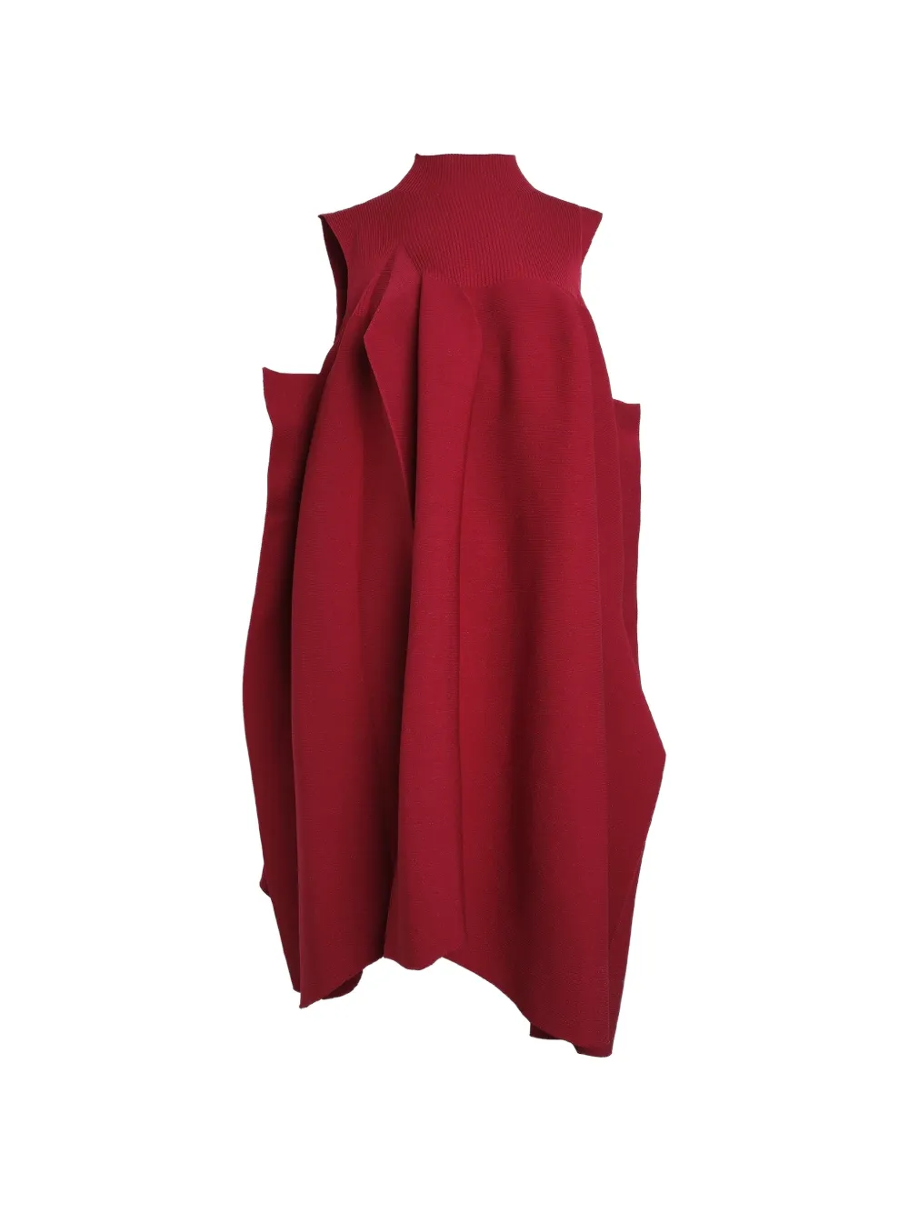 Cfcl Ribbed-knit Sleeveless Mini Dress In Red