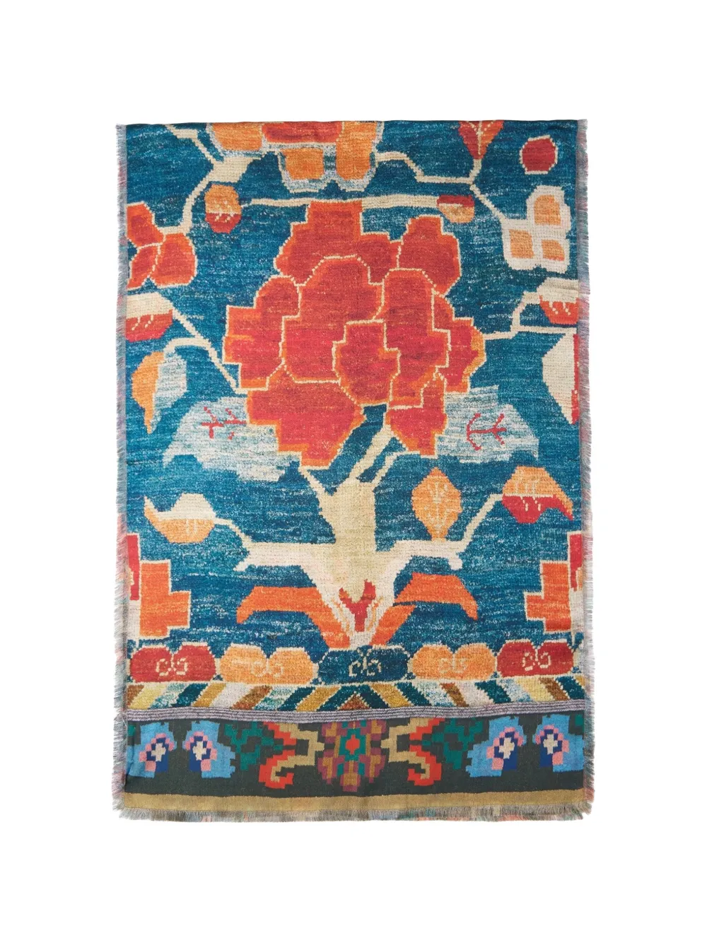 Pierre-Louis Mascia floral-print fringed scarf