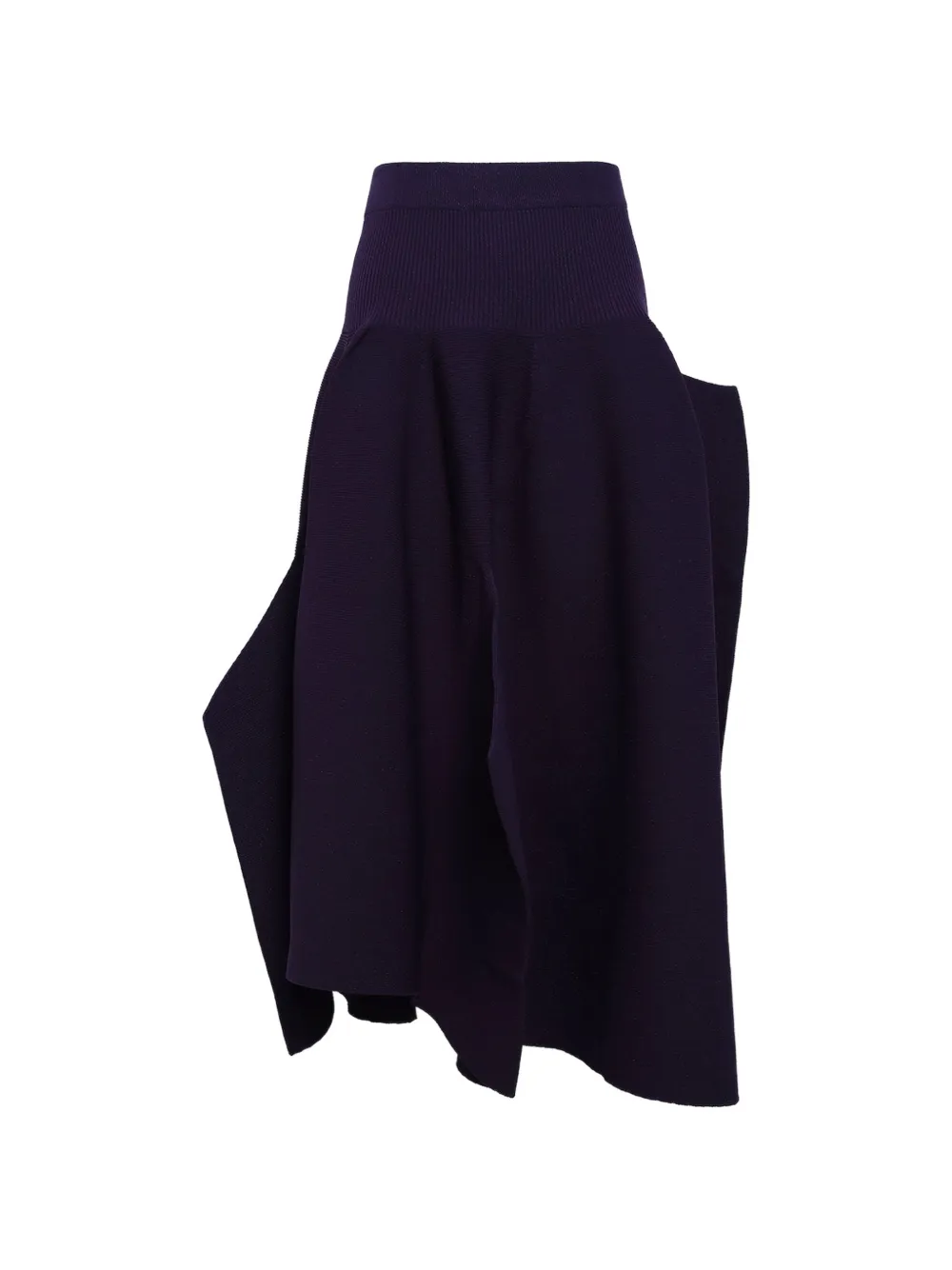 Cfcl Ribbed-knit Flared Skirt In Purple