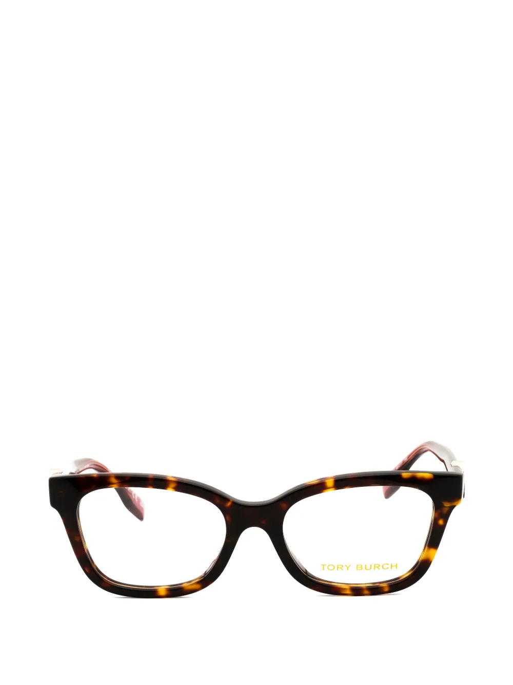 Tory Burch tortoiseshell-effect rectangle-frame glasses