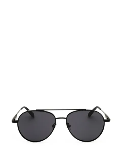 FOSSIL double-bridge pilot-frame sunglasses