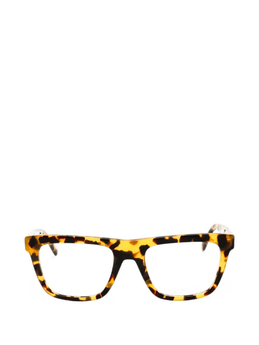 Gant Tortoiseshell-effect Rectangle-frame Glasses In Brown