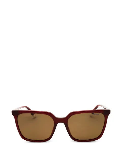 Polaroid rectangle-frame sunglasses