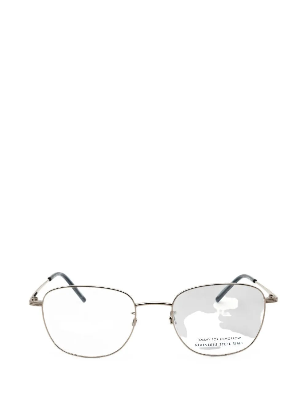 Tommy Hilfiger geometric-frame glasses - Argento
