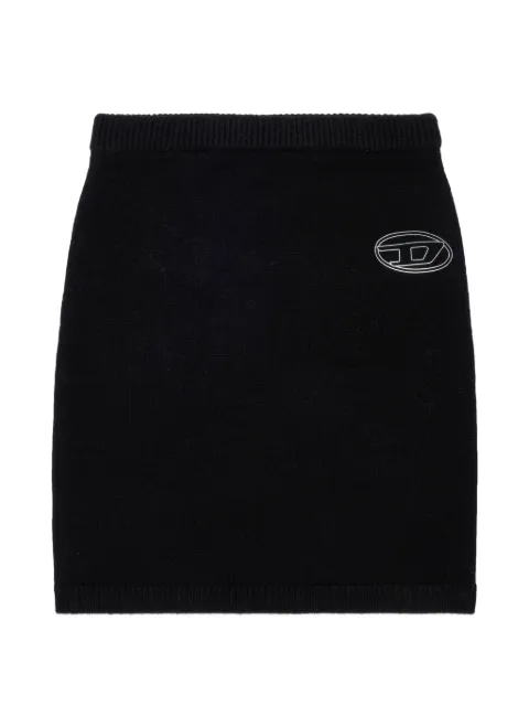Diesel Kids falda tejida Oval D con parche del logo