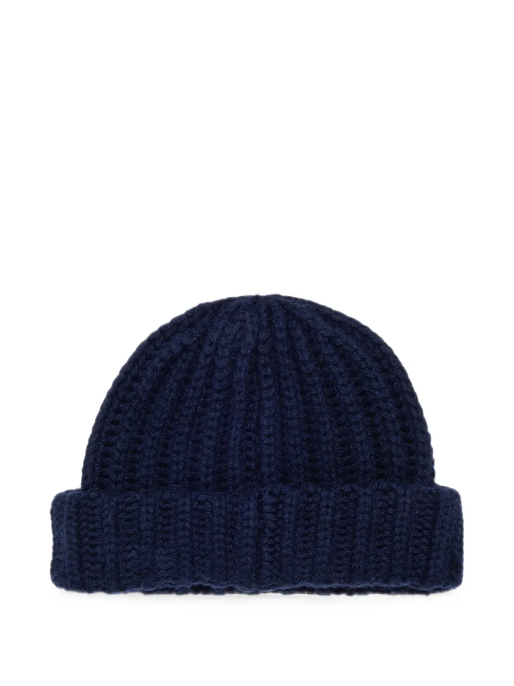 DSQUARED2 KIDS Ribgebreide muts met geborduurd logo Blauw
