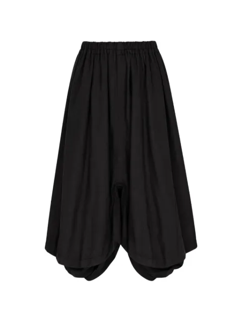 Comme des Garçons TAO drop-crotch gathered trousers