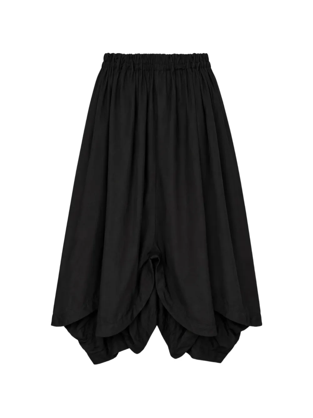 Comme des Garçons TAO Gesmockte broek met verlaagd kruis Zwart