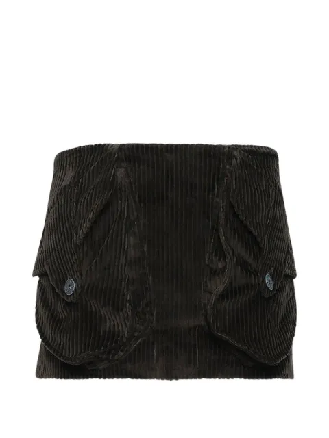 Vaquera corduroy pocket-detail skirt