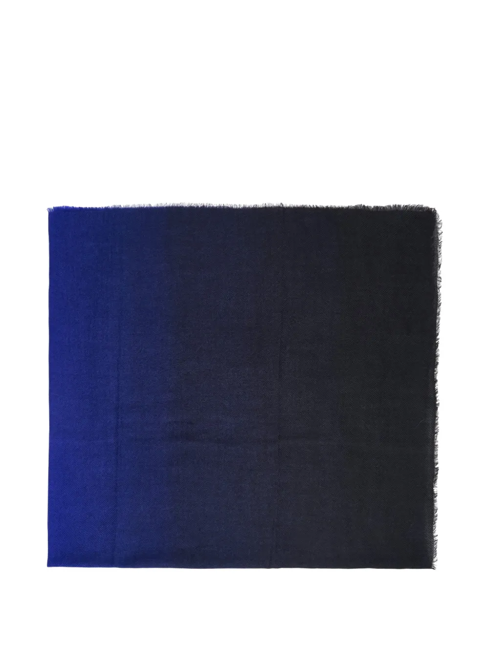 Faliero Sarti Ombré sjaal met gerafelde rand Blauw