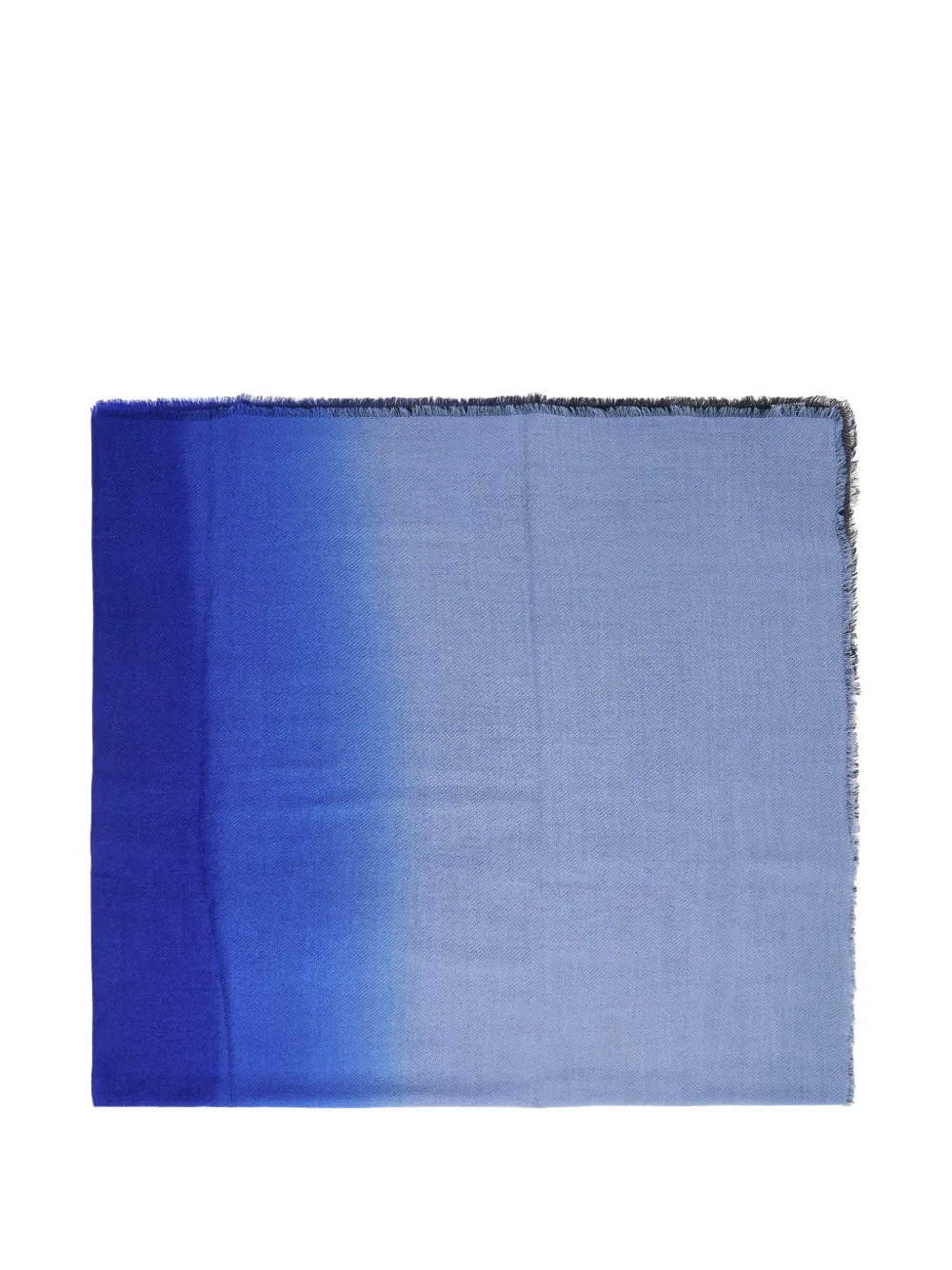 Faliero Sarti ombré frayed-edge scarf - Blu