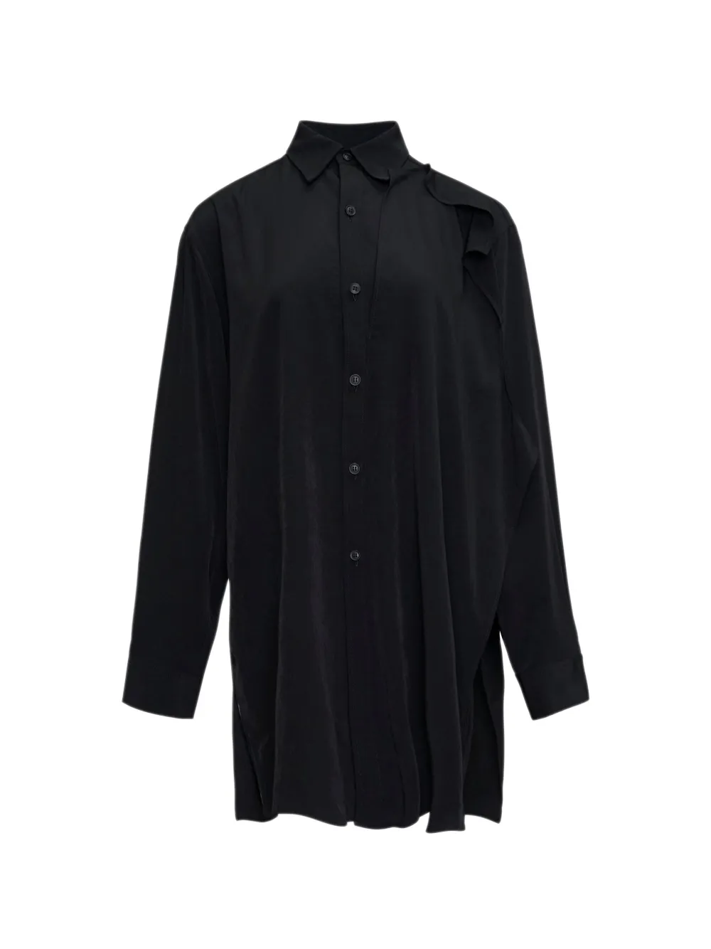 Y's ruffled-detail shirt