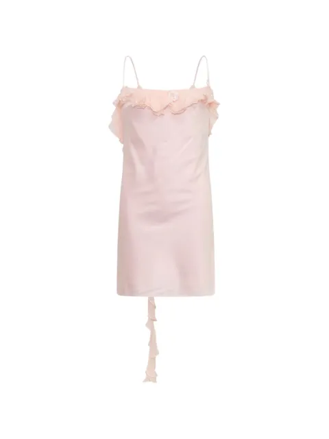 Stolen Stores ruffled open-back mini dress