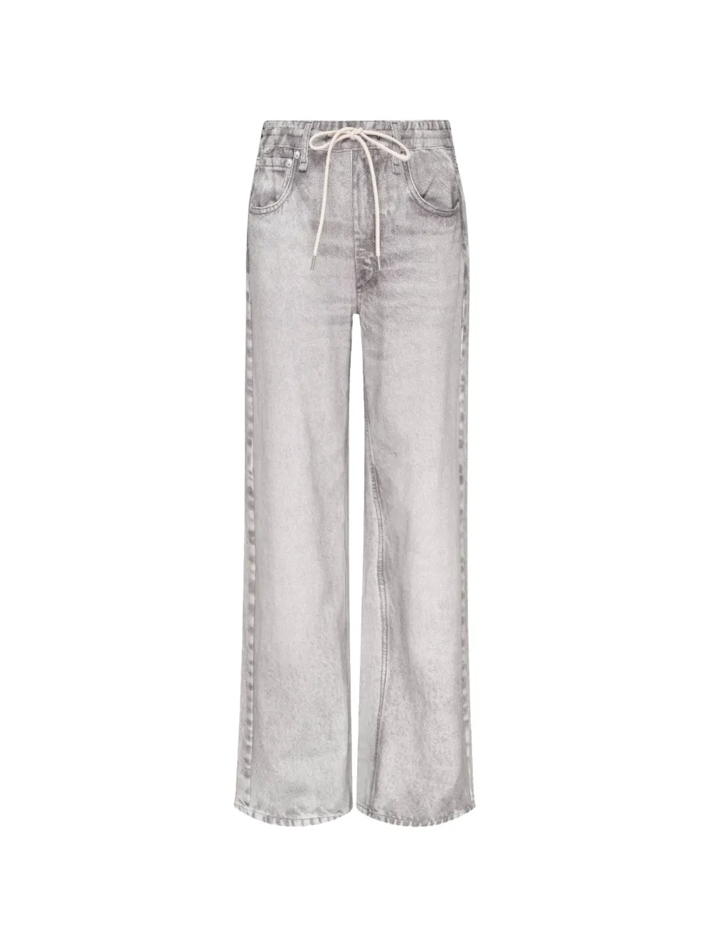 rag & bone Rb Miramar Drawstring acid-wash jeans - Grigio