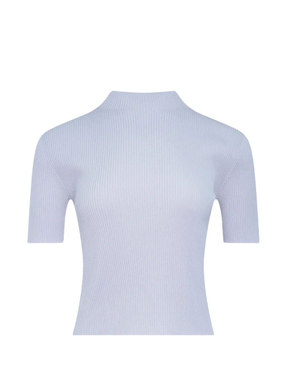 Cfcl Ribbed-knit Short-sleeve Top In Purple