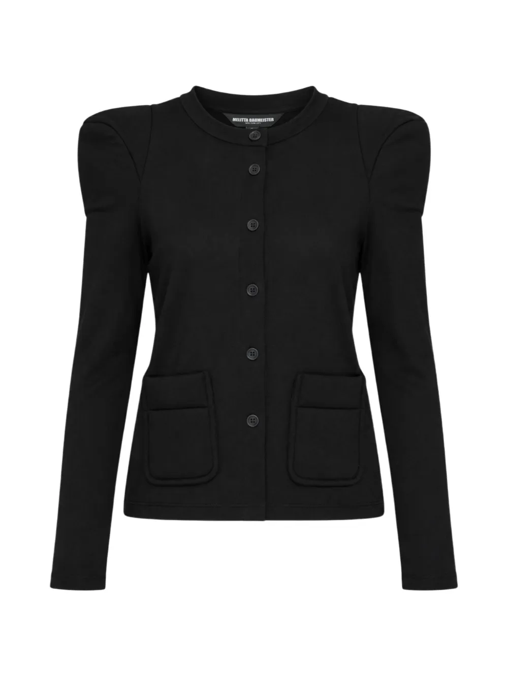 Melitta Baumeister puff-shoulder button-up cardigan