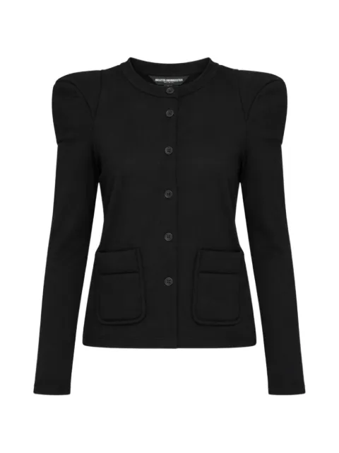 Melitta Baumeister puff-shoulder button-up cardigan