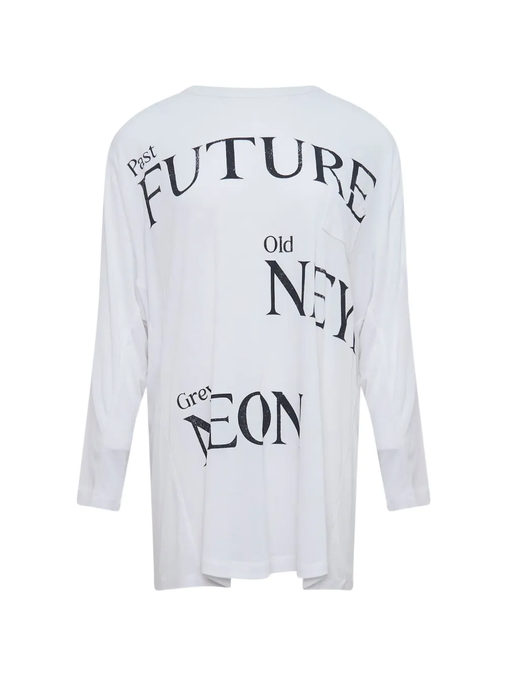 Open YY slogan-print long-sleeve T-shirt