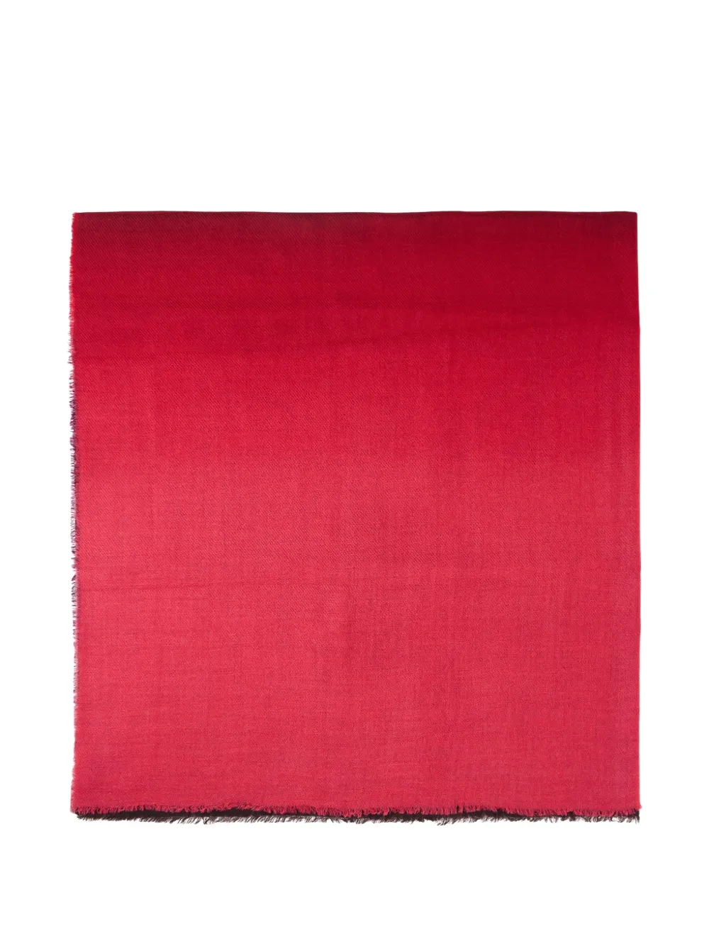 Faliero Sarti fringed ombré scarf - Rosso