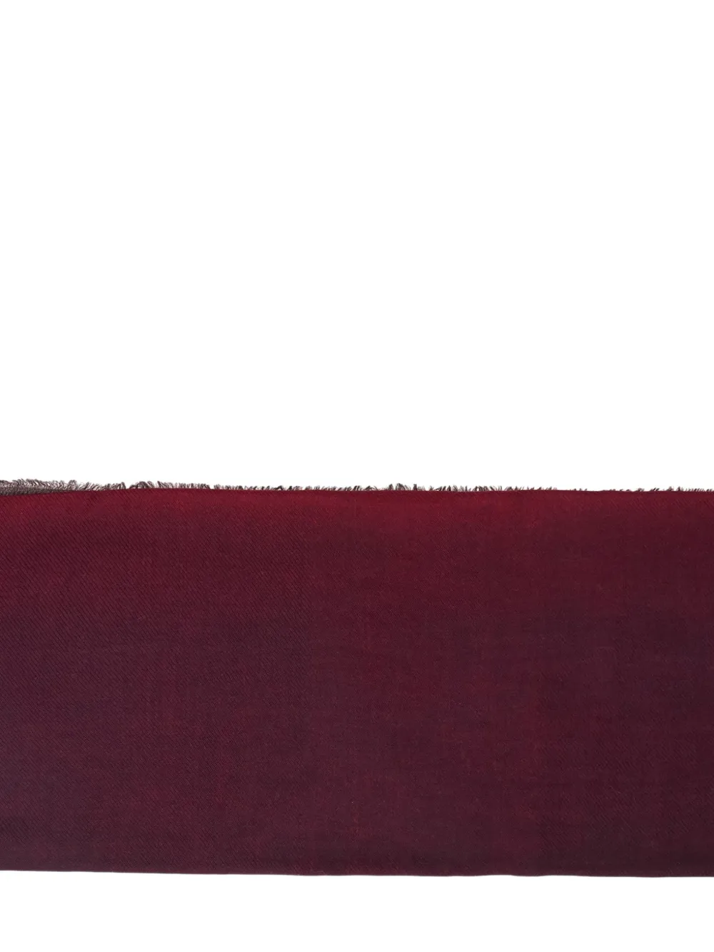 Faliero Sarti Sjaal met franje en ombré-effect Rood