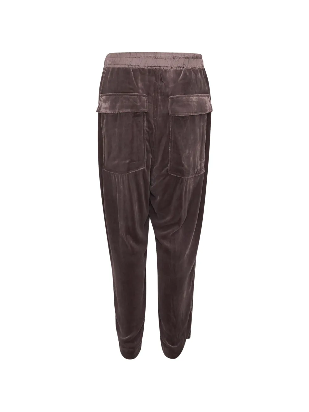 Rick Owens Astaires trainingsbroek met fluwelen textuur en trekkoord Paars