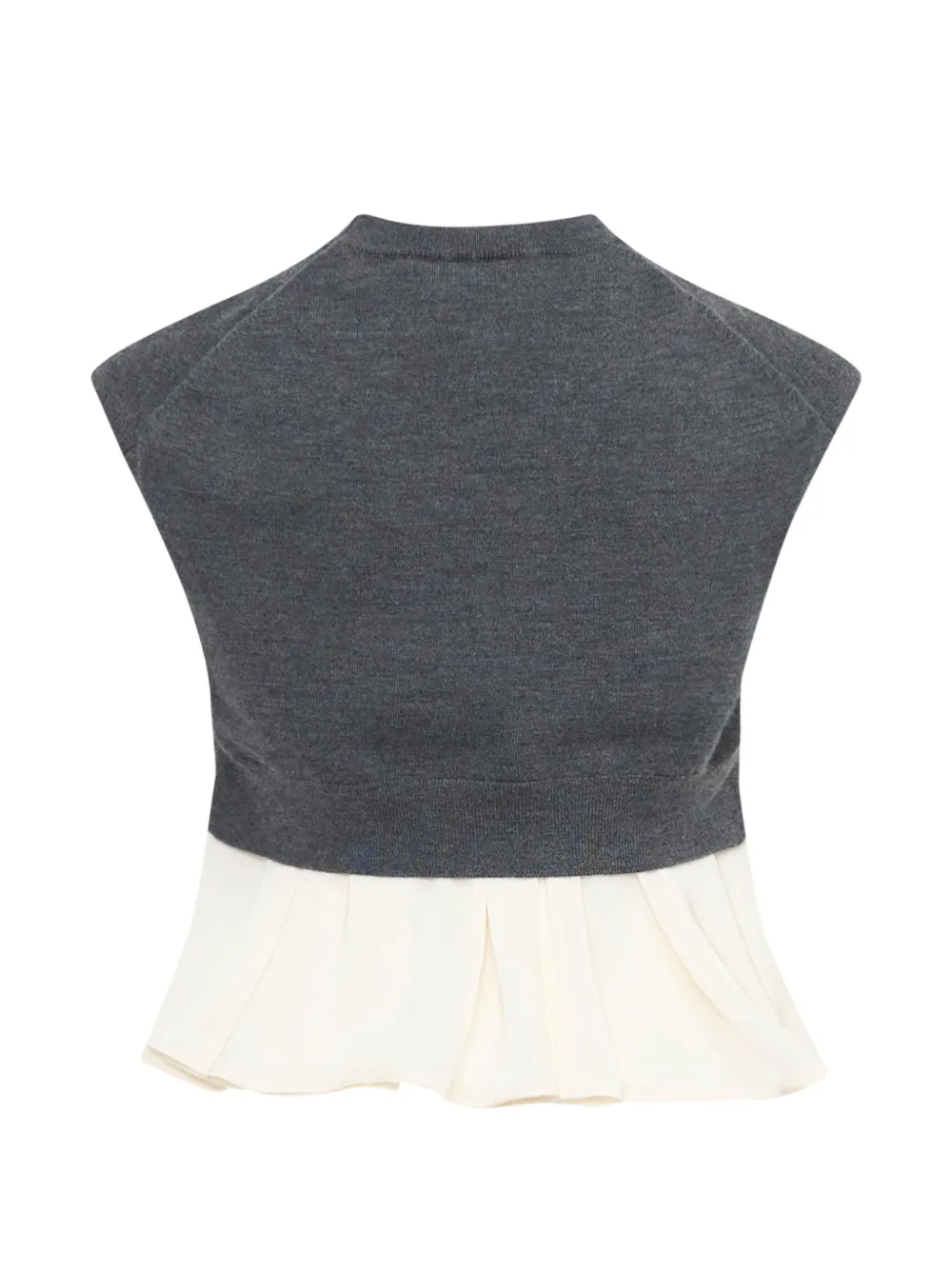 3.1 Phillip Lim Gelaagde trui met peplum-zoom Grijs
