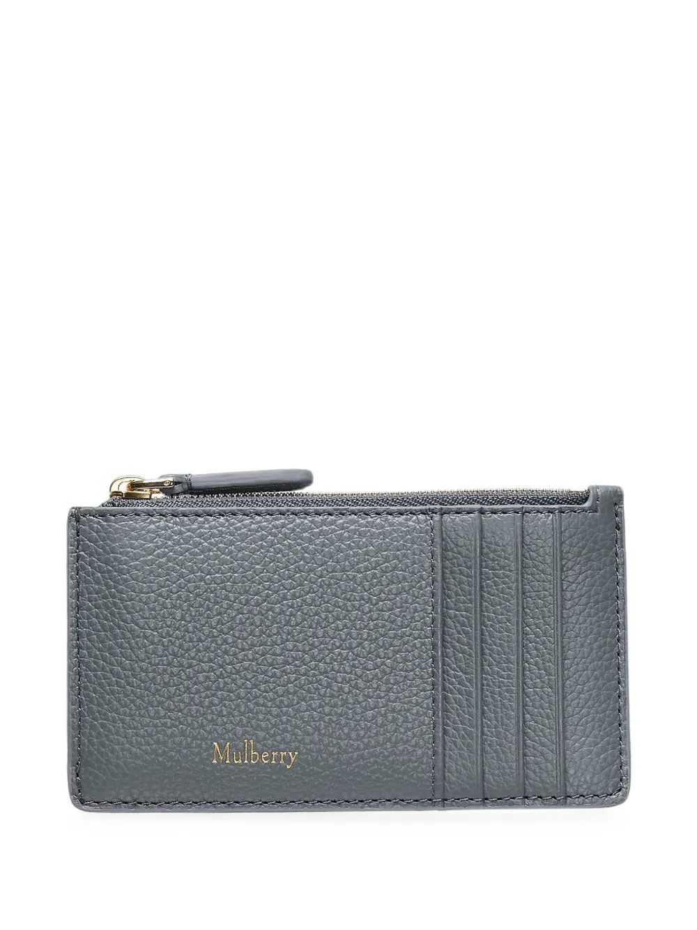 Mulberry Long Continental grained leather card holder - Grigio