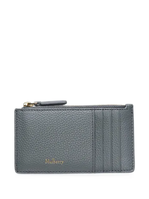Mulberry Long Continental grained leather card holder