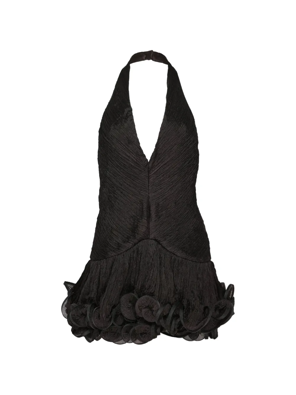 Stolen Stores ruffled halterneck mini dress