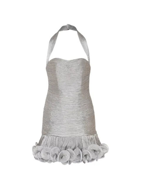 Stolen Stores halterneck ruffled mini dress