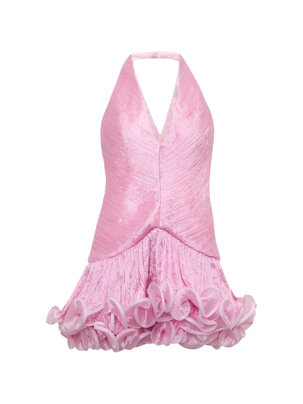 Stolen Stores ruffled halterneck mini dress