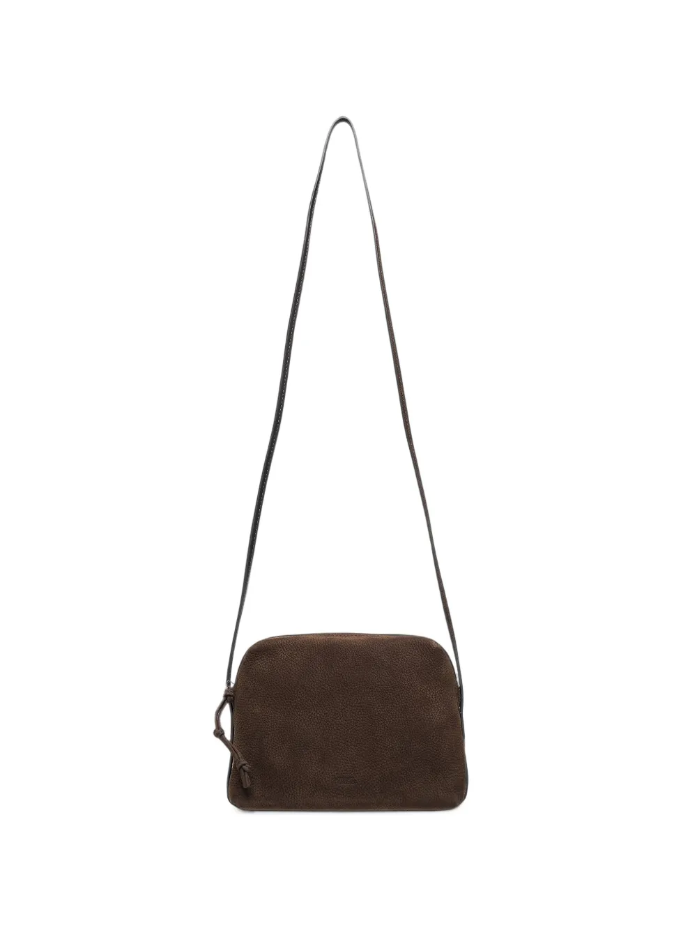 NOTHING WRITTEN leather shoulder bag - Marrone