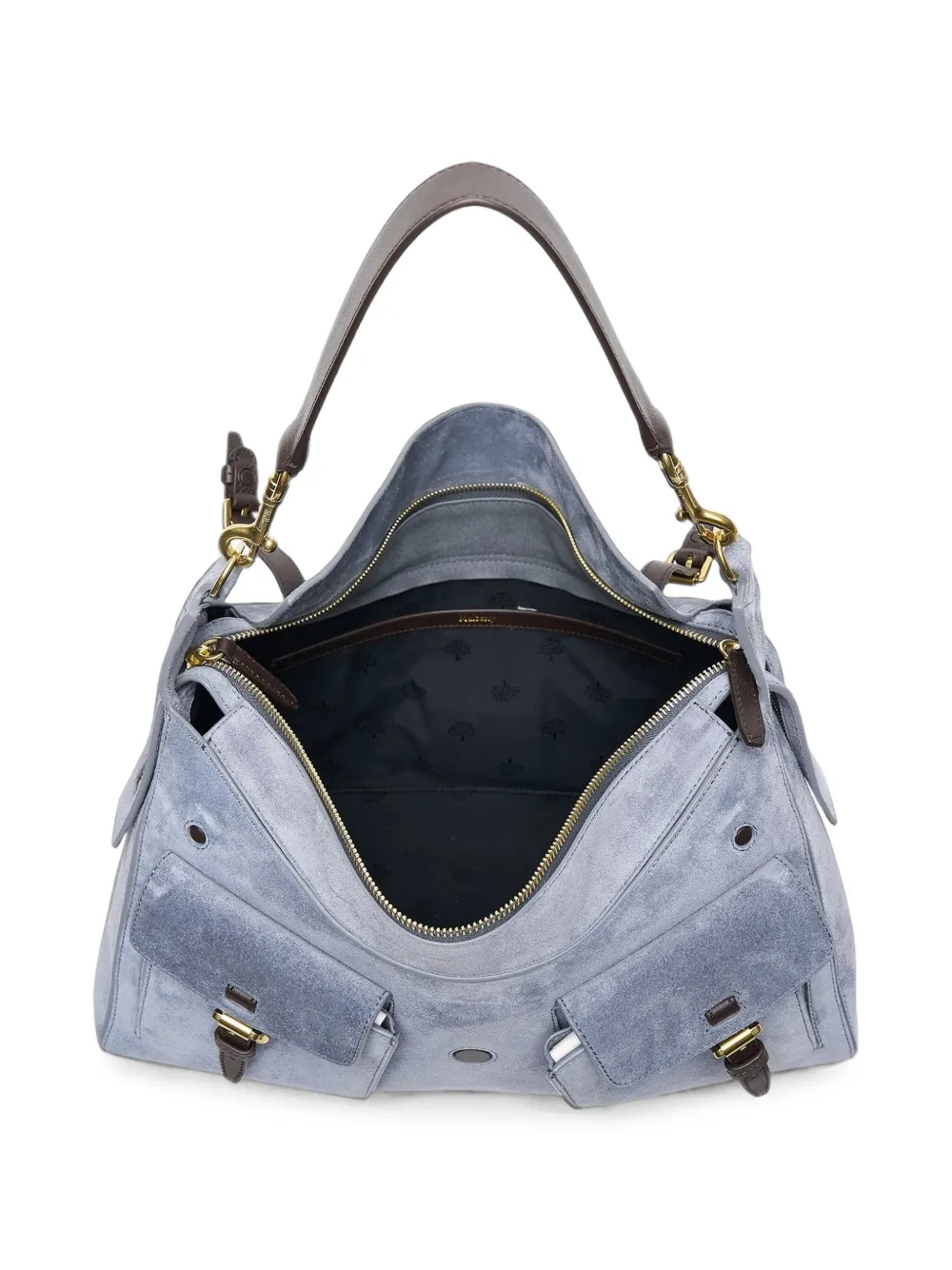 Mulberry Roxanne schoudertas met gespdetail Grijs