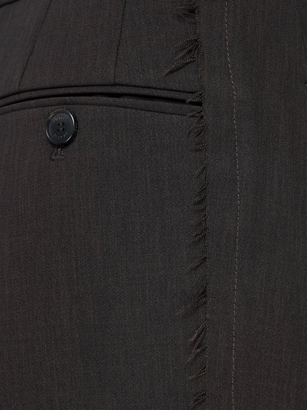 RE CODE Geplooide shorts met franje Zwart