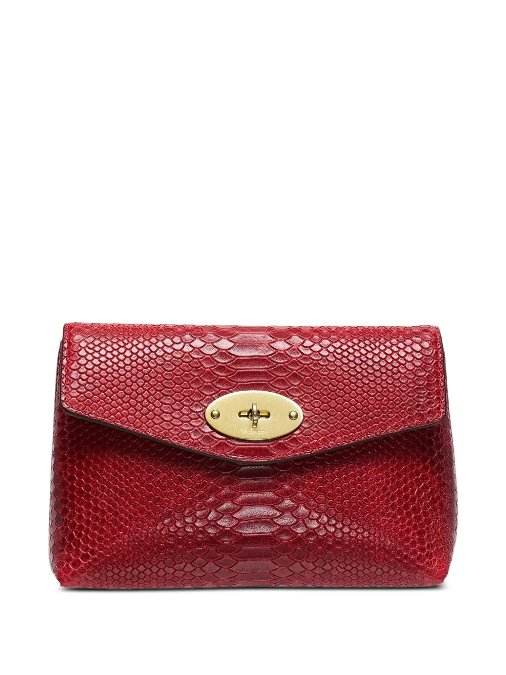Mulberry Darley Portemonnaie mit Schlangen-Effekt - Rot