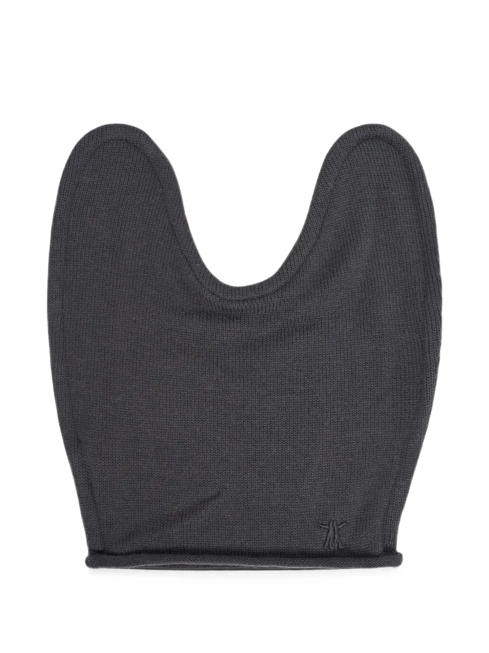 Open YY knitted cat-ear beanie hat