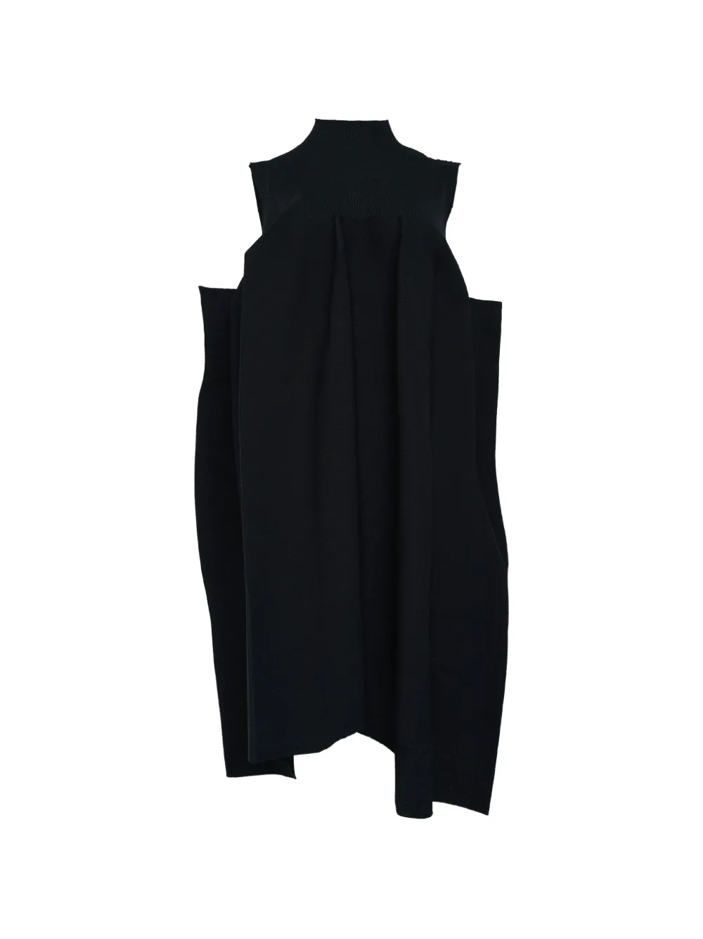 Cfcl Ribbed-knit Sleeveless Mini Dress In 블랙