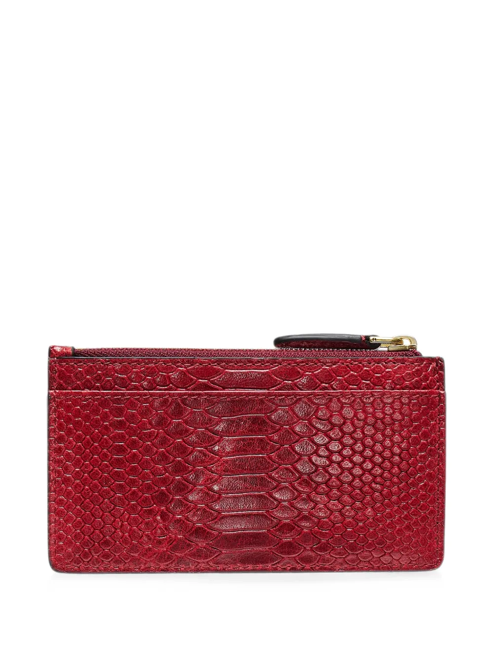 Mulberry Continental pasjeshouder met slangen-effect Rood