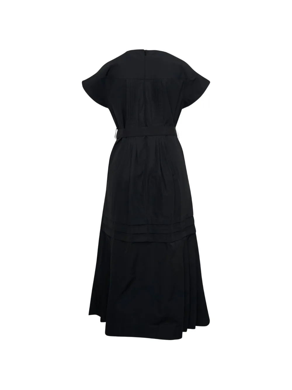 3.1 Phillip Lim Geplooide midi-jurk Zwart