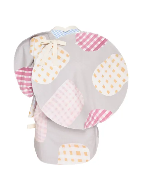 Comme des Garçons TAO gingham-print layered top