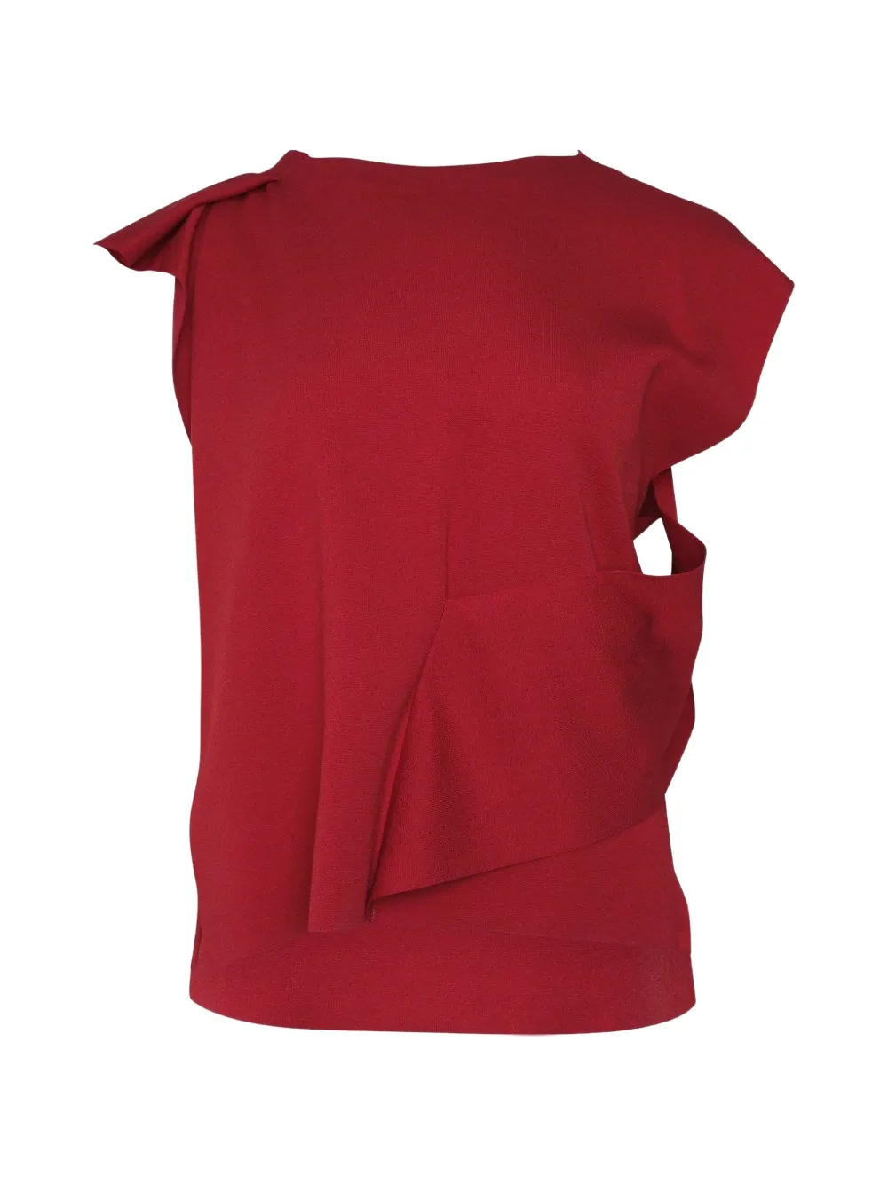 Cfcl Ac Milan Asymmetric Draped Top In 레드