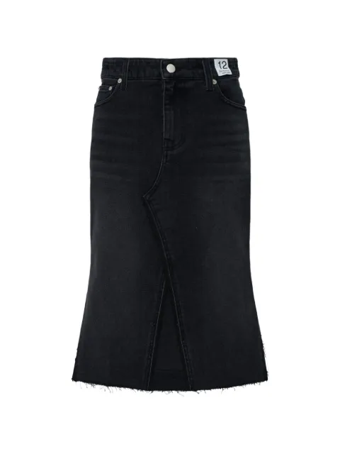 RE CODE distressed-hem skirt