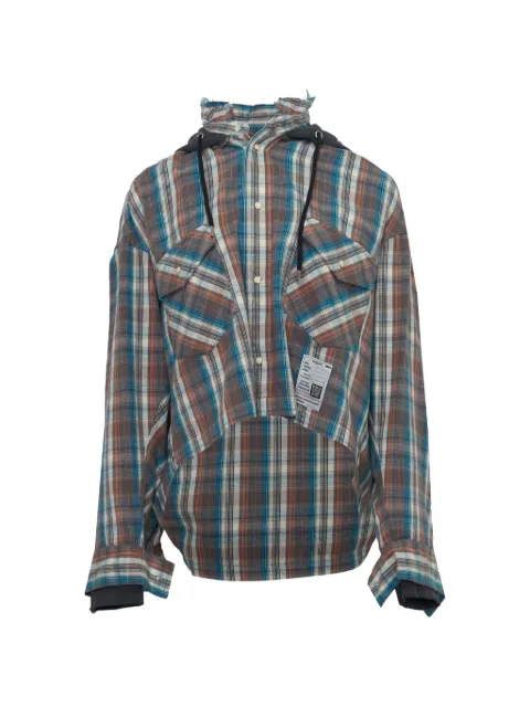 Maison MIHARA YASUHIRO hoodie combine checkered shirt