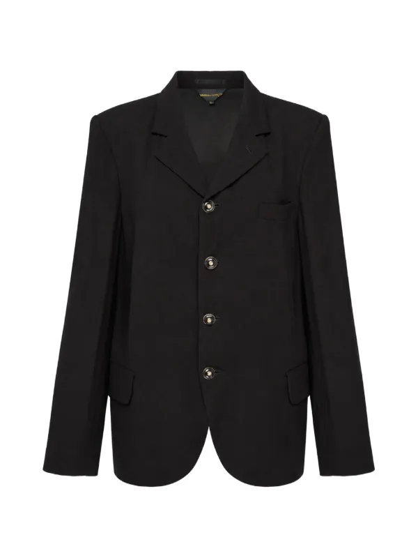 Comme des Garçons Embellished-button Blazer in Black