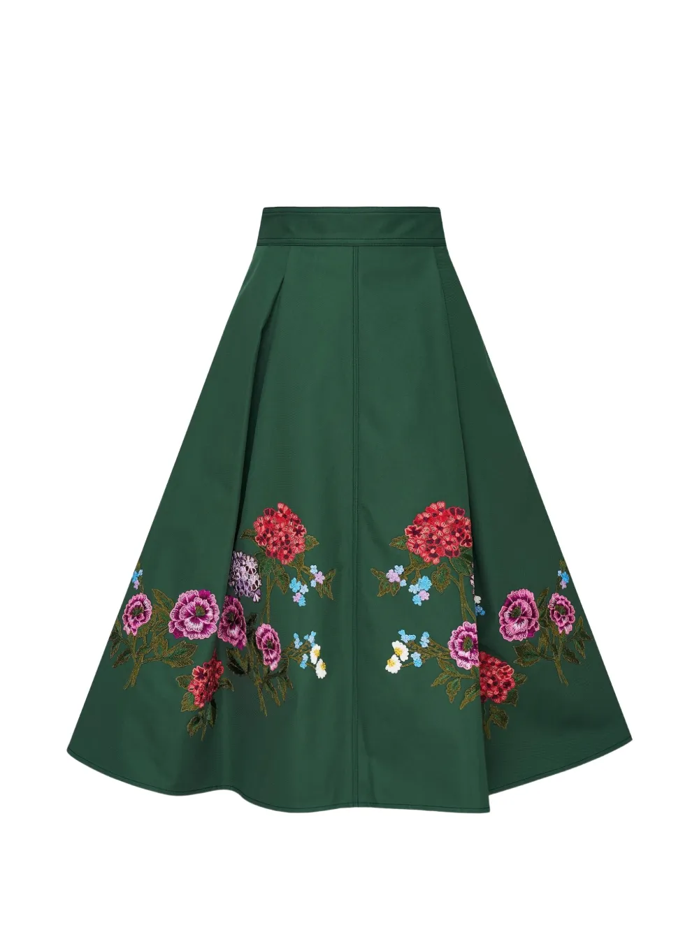 Carolina Herrera floral-embroidered pleated skirt · 4