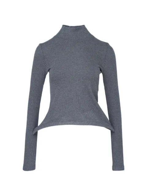 Melitta Baumeister ribbed peplum-hem sweater