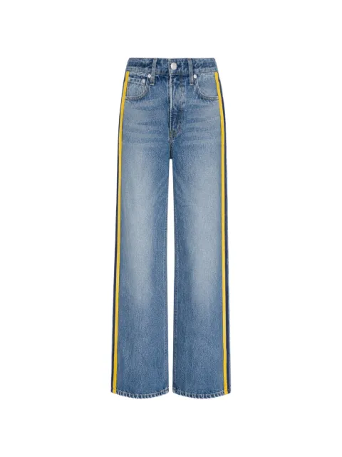 rag & bone Rb Miramar Sport Stripe side-stripe wide-leg jeans