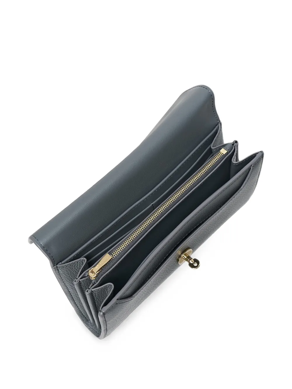 Mulberry Dsrley portemonnee met korrelig leer Grijs