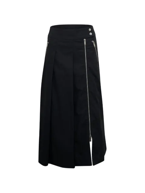 3.1 Phillip Lim zip-detail pleated midi skirt
